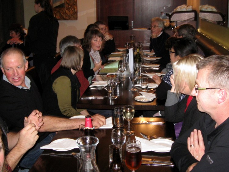 Just one of our three tables at Corianders